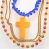 yellow cross necklace