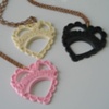 Sweetheart Lucite Necklaces
