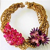 The Abandoned Princess - multi pink and purple crystal necklace
