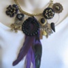 Feather & Charm Necklace