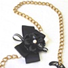 Vintage Black Flower necklace