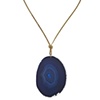 008a agate pendant - blue