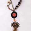 Vintage Enamel Flower Necklace