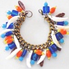 multi coloured charm bracelet