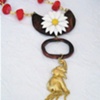 Vintage Elephant & Red Howlite Necklace