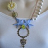 Vintage Lucite & Brass Necklace