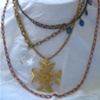 Vintage Gold Cross Necklace