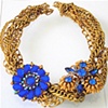 The Abandoned Princess - Electric blue crystal necklace