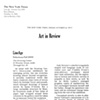 The New York Times, Art in Review, LineAge Selections Fall 2005, Ken Johnson, October 14, 2005