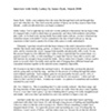 Interview with James Hyde, March 2008