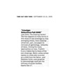 Time Out New York, LineAge Selections Fall 2005, September 15-21, 2005