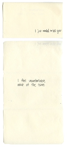 I just needed to tell you