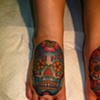 sugar skull blue