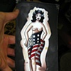 american flag girl