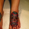 sugar skull red