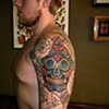 pinup mexican skull