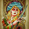 girl with dagger