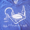 Fresh DJ Set Tee- Vneck Denim