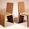 Profile and Silhouette- Recycled cardboard chair