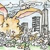 Big Bunny and The Chicago Skyline