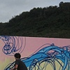 Banzaii Rock Skate Park Mural #2-process