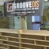 CD shelves for Groove Distribution installed
