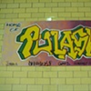 The left side of the mural