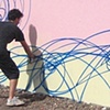 Banzaii Rock Skate Park Mural #2-process