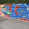 Street car and waves