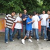 The crew on the day of spraying