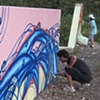 Banzaii Rock Skate Park Mural #2-process