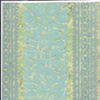Cool Blue Flocked Stripe with Pattern