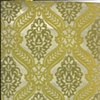 Green Flocked Damask