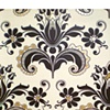 Black Tulip Damask
