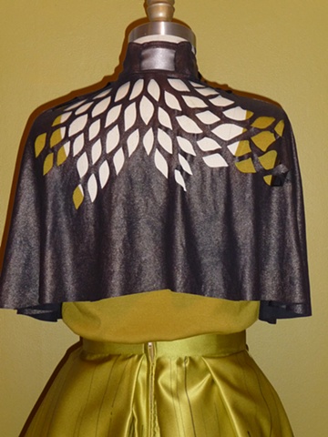 leaf / feather cape