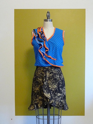 flouncing around skirt
