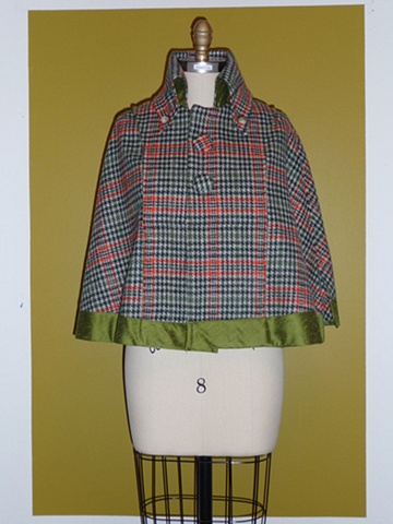 wondering cape- plaid