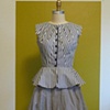 stripes and pleats skirt