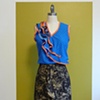 circus blue skirt topper