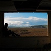 carla at the window.
