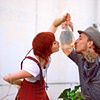 kiss the fishes.