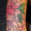 violets and sweetpeas