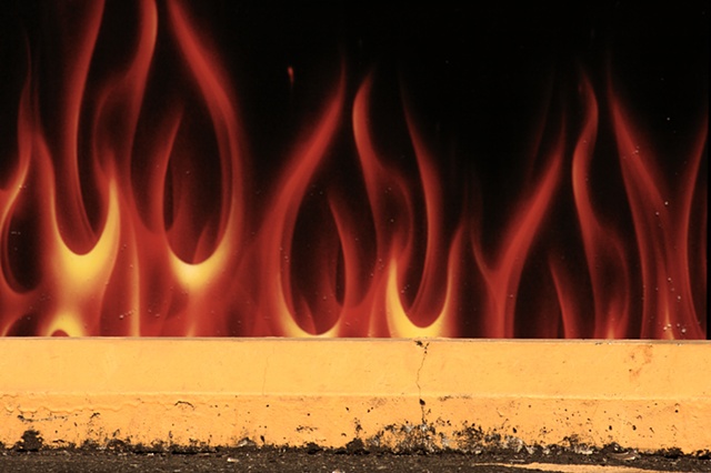 fire and curbstone