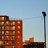 golden hour apartment block