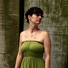 green dress