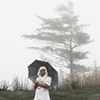 new age nun in the fog