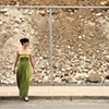 green dress crossing