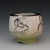 Espresso cup with cat & bike
