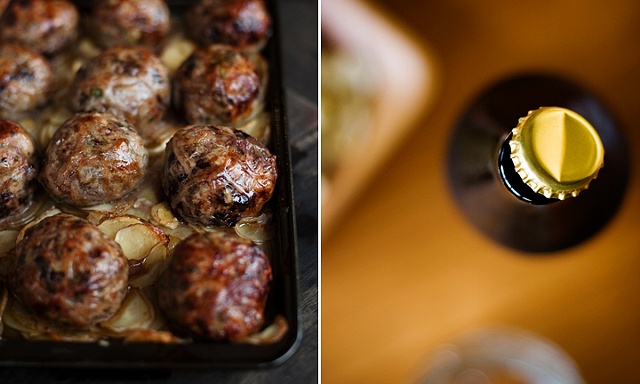 Welsh Pork Faggots and Beer