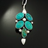 Pendant Moorish with Blue Gem Turquoise